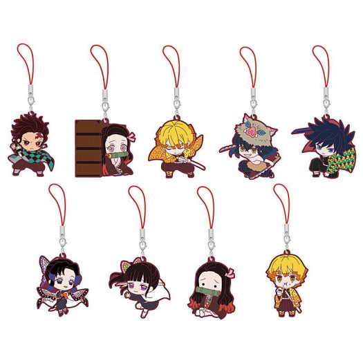 Demon Slayer: Kimetsu no Yaiba - Capsule Rubber Mascot 2 BOX 9 pezzi