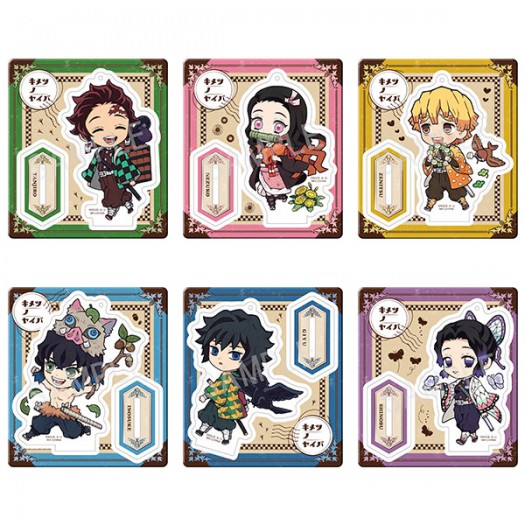 Demon Slayer: Kimetsu no Yaiba - Retro Acrylic Stand Outing Ver. BOX 6 pezzi 8cm (EU)