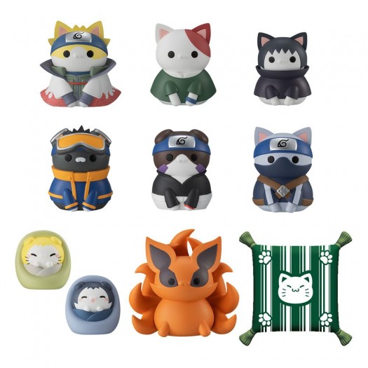 NYARUTO! MEGA CAT PROJECT Once Upon a Time in the Village Hidden in the Leaves! BOX 8 pezzi 3cm (EU)