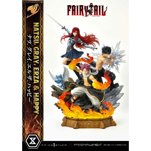 Fairy Tail - PRISMA WING Concept Masterline Natsu, Gray, Erza, Happy 1/7 57cm Polystone Statue (EU)