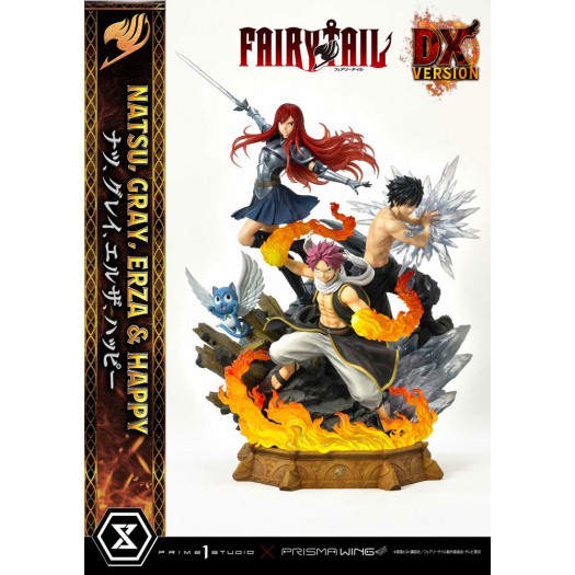 Fairy Tail - PRISMA WING Natsu, Gray, Erza, Happy 1/7 Deluxe Version 57cm Polystone Statue (EU)
