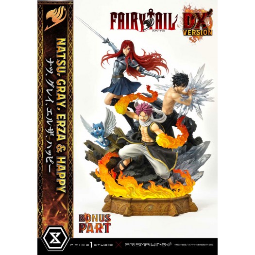 Fairy Tail - PRISMA WING Natsu, Gray, Erza, Happy 1/7 Deluxe Bonus Version 57cm Polystone Statue (EU)
