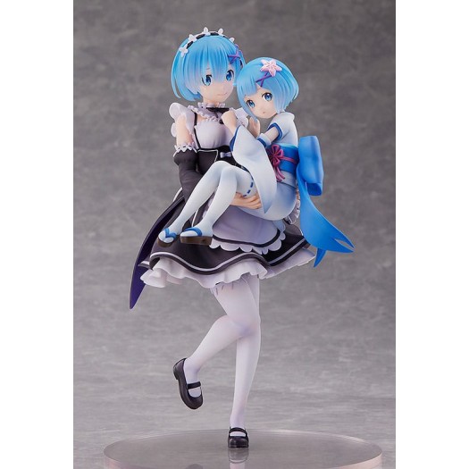 Re:ZERO -Starting Life in Another World- - S-Fire Rem & Childhood Rem 23 cm