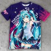 Vocaloid / Character Vocal Series 01 - Hatsune Miku T-Shirt Expressive Vibes (different size S,M,L,XL)