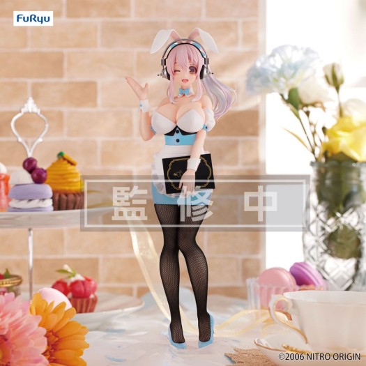 Super Sonico - BiCute Bunnies Super Sonico Waitress Light Blue Color Ver. 28cm