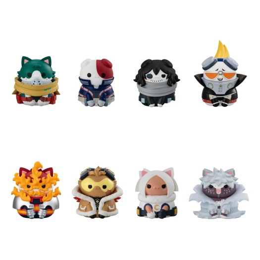 My Hero Academia - MEGA CAT PROJECT Heroaca Cats No. 01 BOX 8 pezzi random 3cm (EU)