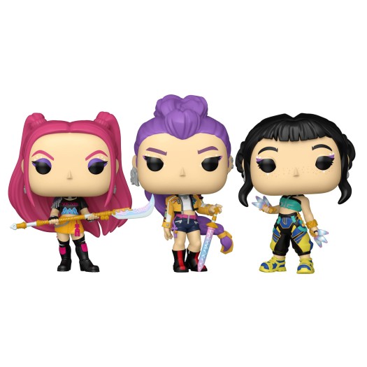 KPop Demon Hunters - POP! Animation Vinyl Figure Huntrix Mira, Rumi & Zoey 9cm