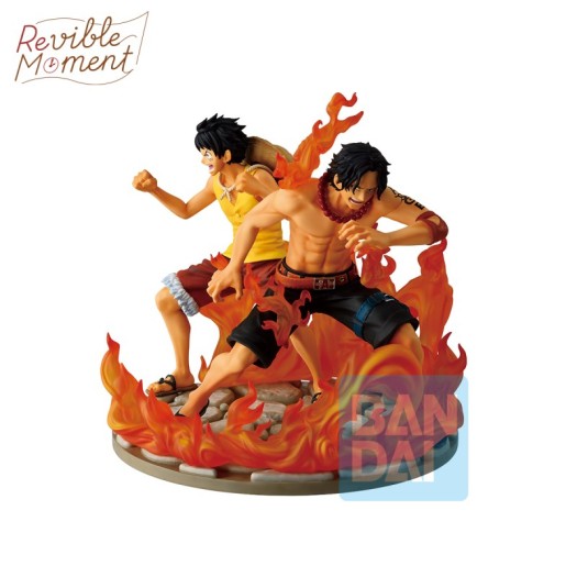 One Piece - Ichibansho Revible Moment Dramatic Memories Portgas D. Ace & Monkey D. Luffy 15cm