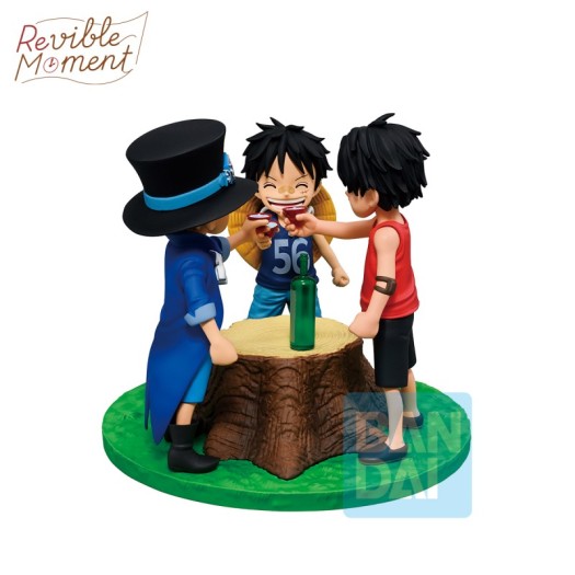 One Piece - Ichibansho Revible Moment Dramatic Memories Ace, Sabo & Luffy 10cm