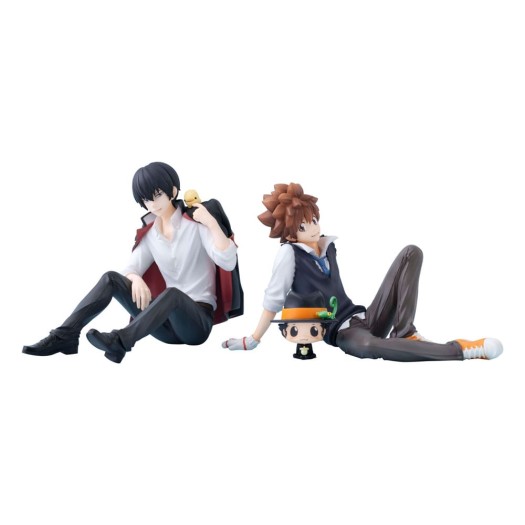 Katekyo Hitman Reborn! - G.E.M. Series Tenohira Tsuna & Reborn & Hibari & Hibird 9cm (EU)