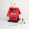 Peanuts 3D perpetual Calendar Snoopy Doghouse 10 x 11 x 16cm